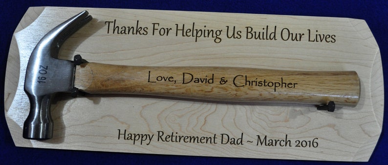 Retirement Gift For Dad Personalized Retirement Gift Retirement Plaque Ceremonial Gift Gift For Retirement Retirement Gifts image 4