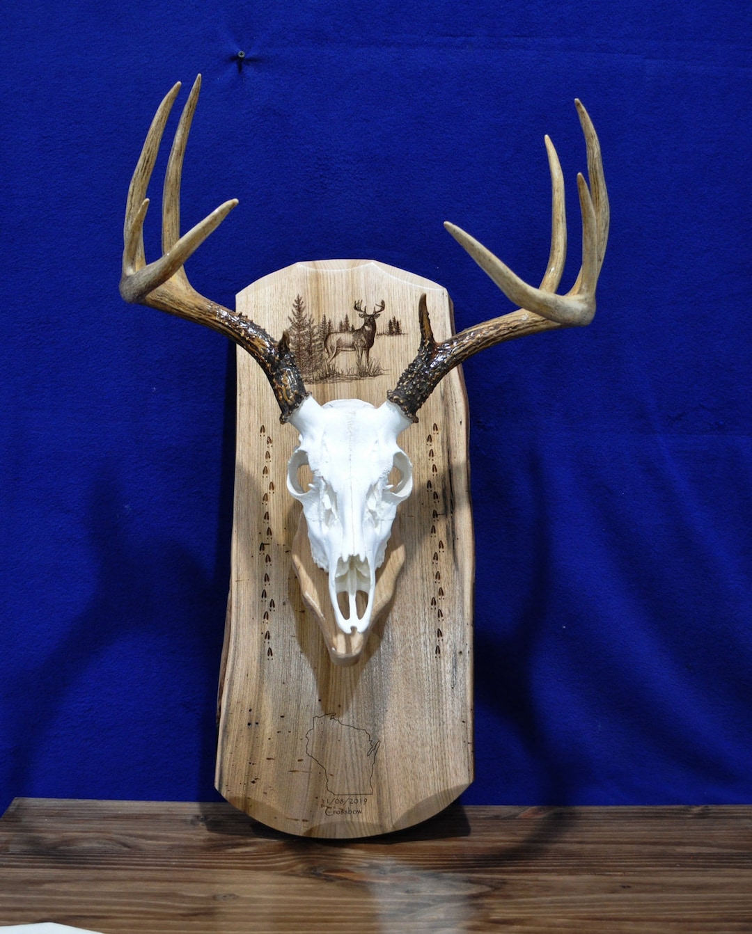 European Mount Board Deer Mount Board With State Deer Hunting European