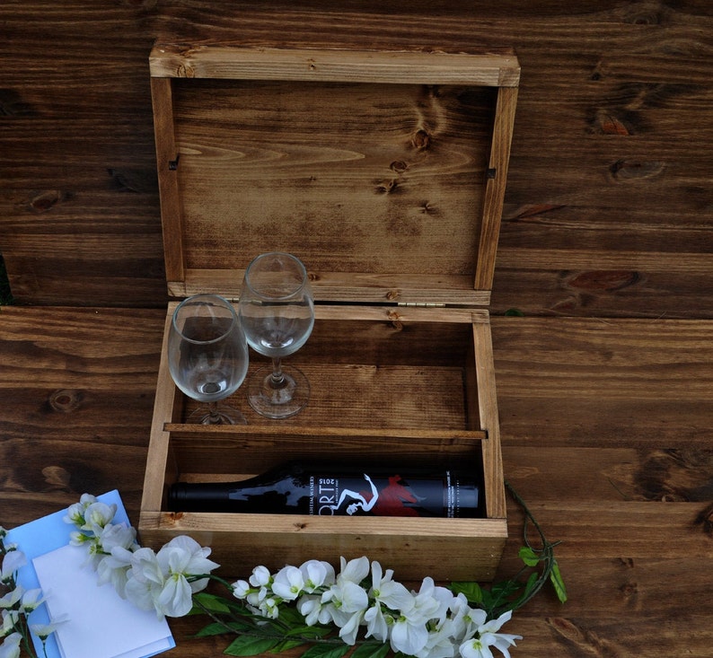 Personalized Wine Box, Wedding Ceremony Box, Time Capsule, Custom Wine Box, Wine Ceremony, Anniversary Gifts, Whiskey Box, Wedding Gifts image 6