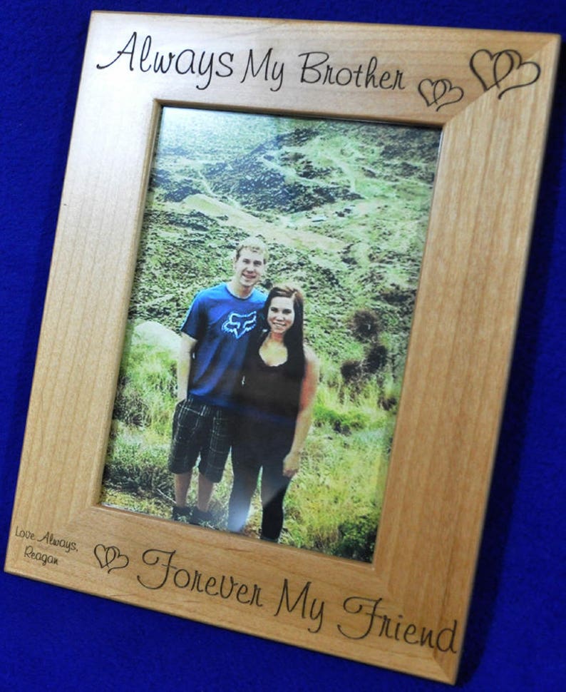 Gift for Brother Picture Frame Birthday Gift for Brother Etsy