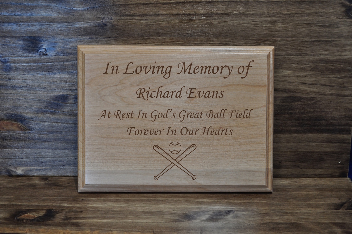 Baseball Gifts Sympathy Gift in Loving Memory Memorial Etsy