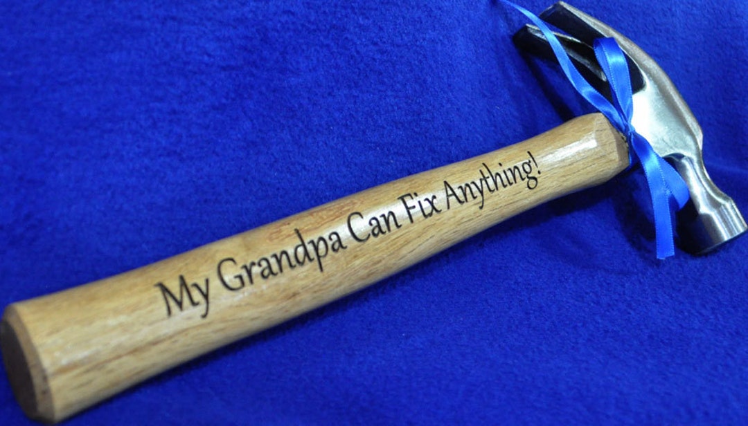 Gift for Grandpa Engraved Hammer Grandfather Gift Personalized Hammer ...