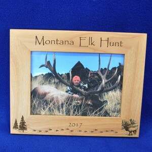 Hunting Elk Hunting Hunting Frame Hunting Gift Gift For Hunter Hunting Picture Frame Elk Elk Hunt Frame Hunter Gifts Frame image 2