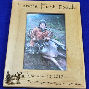 First Buck  First Deer  Deer Hunting Frame  Custom Frame  image 2