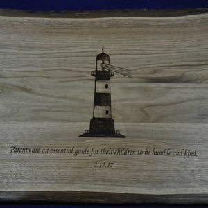 Wedding Gift To Parents Lighthouse Gift Serving Tray Parents Of The Bride Gift Parents Of The Groom Gift Gifts For Parents Gifts image 4