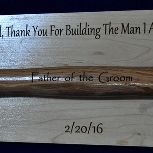 Father Of The Groom Gift For Dad Stepfather Grandfather Gift Engraved Hammer Groomsmen Gift To Dad From Son Great Gift for Dad image 3