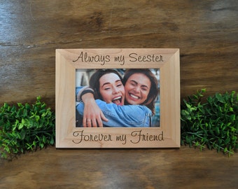 Gift For Sister, Photo Frame, Best Friend, Fun Sister Gift Ideas, Personalized Frames, Birthday Gifts For Siblings, Christmas Gift Ideas