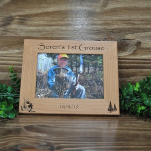 Grouse Hunt Hunting Frames Grouse Hunting Frame Gift For Hunter Hunting Picture Frame Grouse Hunter Gift Grouse Hunting Grouse image 3