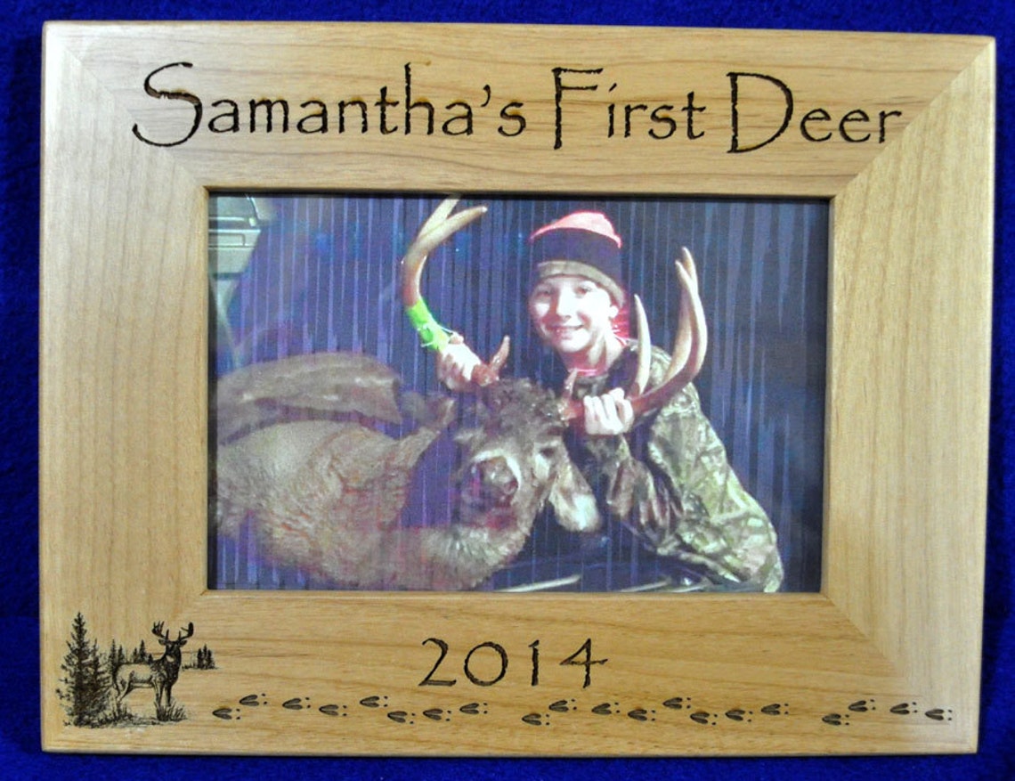 First Deer Frame First Deer Deer Hunting Frame Custom Etsy