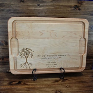 Wedding Gift For Parents Parents Of The Groom Gift Custom Cutting Board Parents Of The Bride Gift Gifts For Parents Wedding Gifts image 3