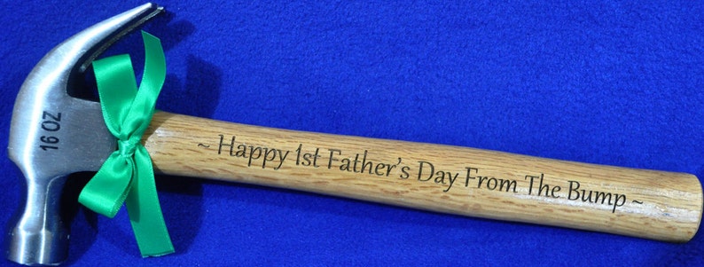 New Dad Gift First Fathers Day Gift For Dad Husband Gift 1st Father's Day Dad Gifts Engraved Hammer Personalized Gift For Dad image 1