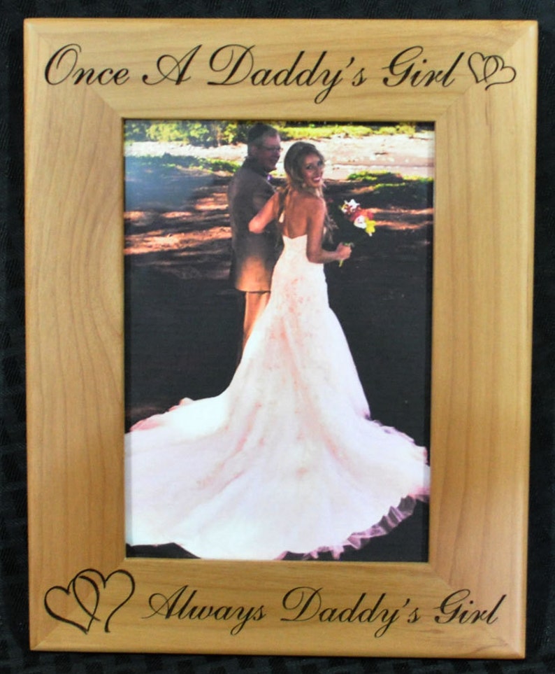 Father Of The Bride Gift Gift For Dad Wedding Gift For Dad Engraved Picture Frames Wedding Frame To Dad From Daughter Dad Gifts image 3