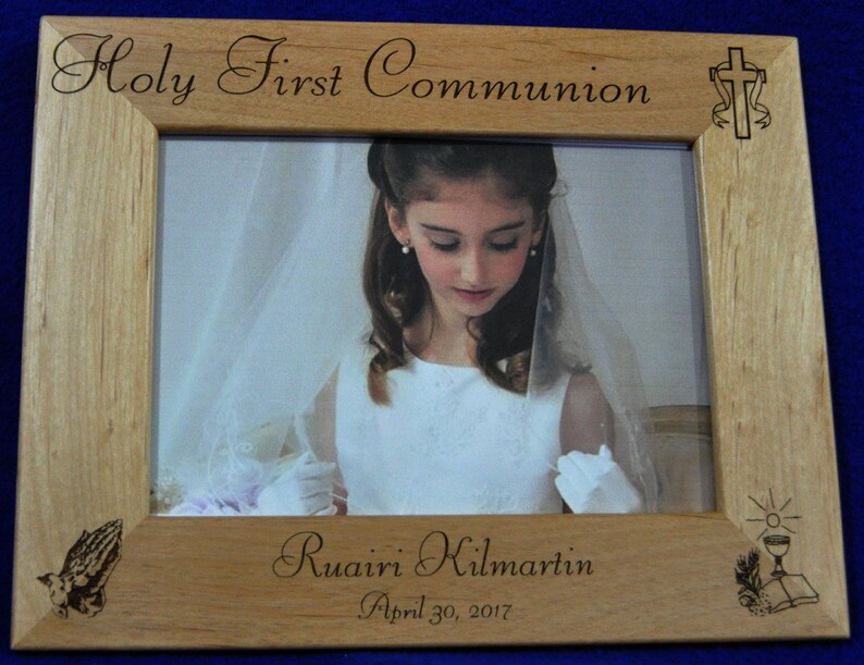 First Communion, Gift For First Communion, 1st Communion, Christian Gifts, Gift For Communion, Religious Gifts, Custom Picture Frames, Frame image 1