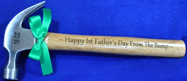 New Dad Gift First Fathers Day Gift For Dad Husband Gift 1st Father's Day Dad Gifts Engraved Hammer Personalized Gift For Dad image 3