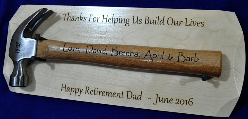 Retirement Gift For Dad Personalized Retirement Gift Retirement Plaque Ceremonial Gift Gift For Retirement Retirement Gifts image 2