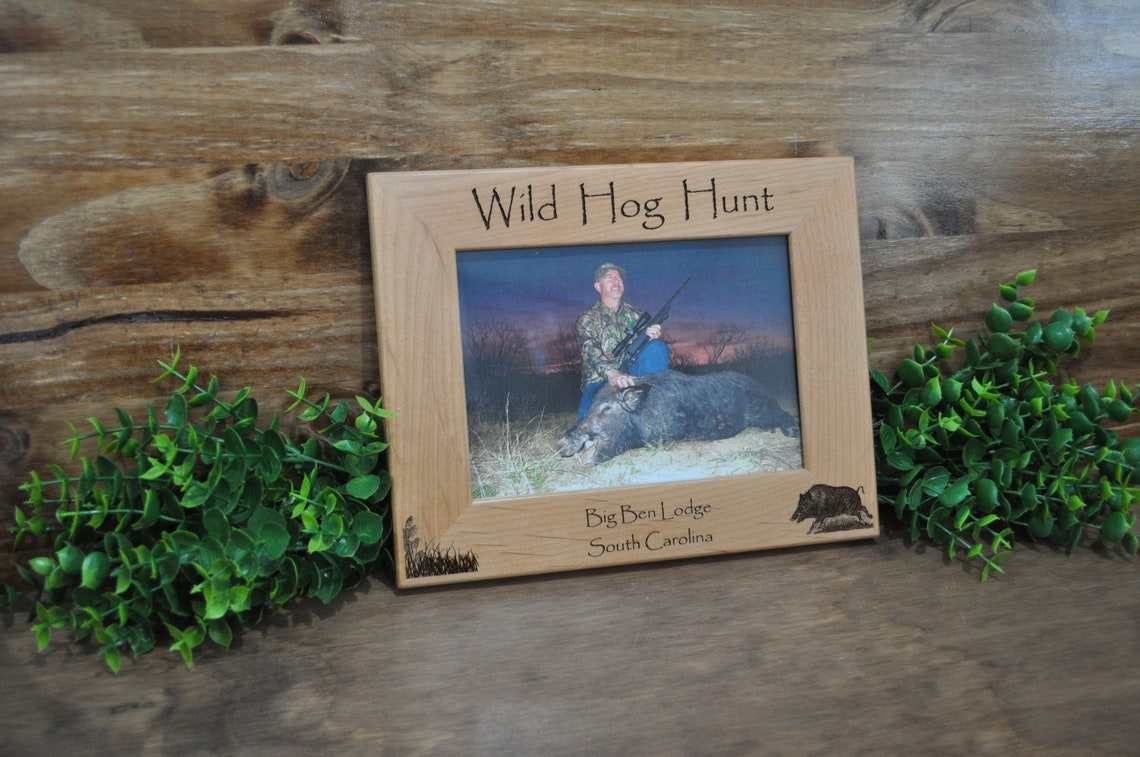 Hog Hunting Hunting Frames Wild Hog Hunting Hunting Gifts Etsy