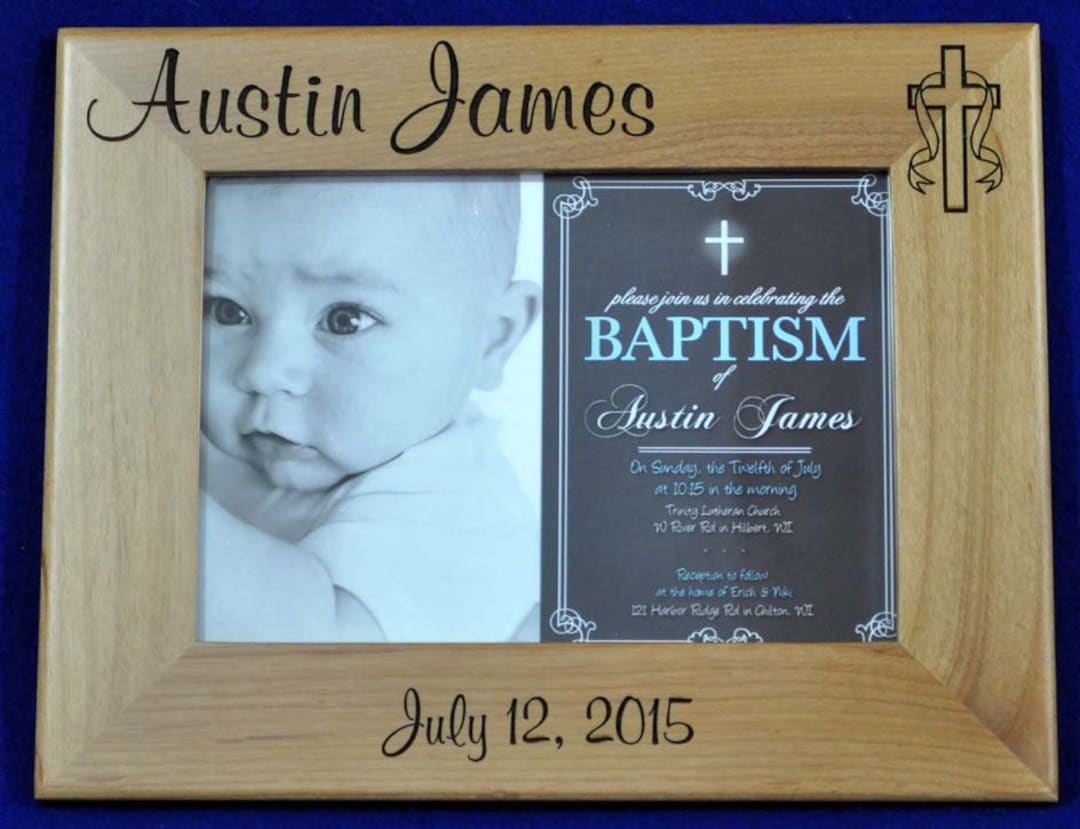 Baptism Gift. Baptism Frame. Baptism Gift for Parents. Etsy