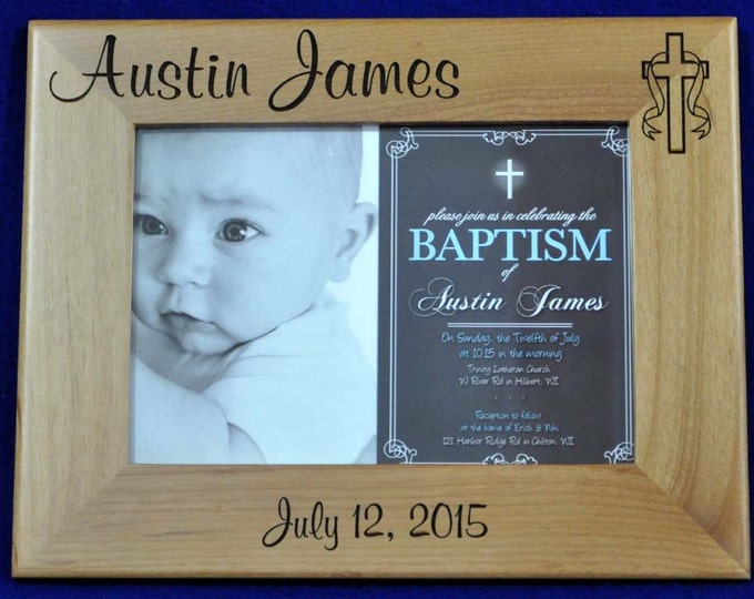 Baptism Gift. Baptism Frame. Baptism Gift for Parents. Etsy