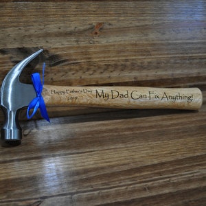Fathers Day Gift ~ Gift For Dad ~ Best Dad Gift ~ Engraved Hammer For Dad ~ Engraved Gifts For Dad ~ Hammer Gift ~ Gifts For Dad ~ Fathers