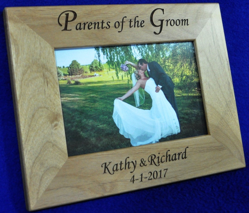 Parents Of The Groom ~ Wedding Gift For Parents ~ Custom Picture Frame ~ Grooms Parents Gift ~ Mother /& Father Of The Groom ~ 8x10 Frame ~