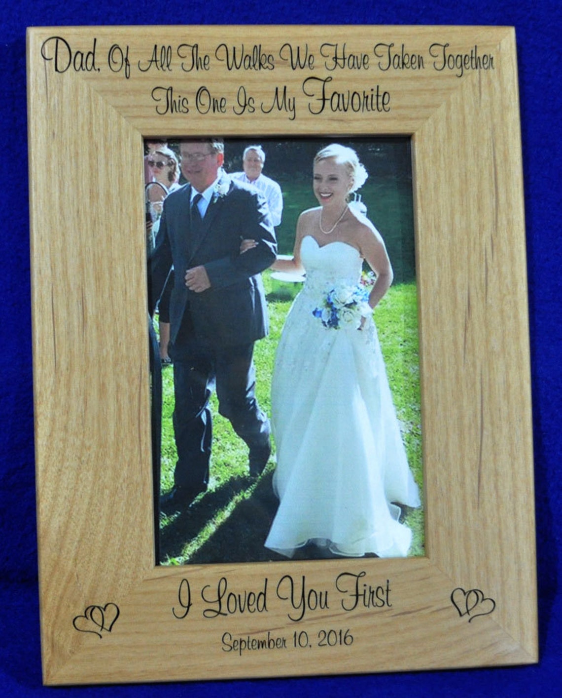 Dad Gift Father Of The Bride Frame Gift For Dad Birthday Etsy
