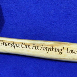 Engraved Hammer Grandfather Gift Personalized Hammer Grandpa Birthday Gift For Grandpa Grandpa Gift Great Gift for Grandpa image 2