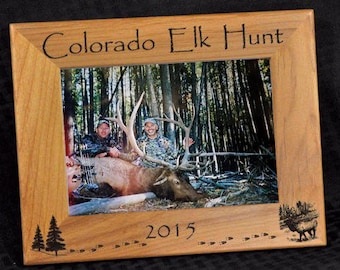 Hunting ~ Elk Hunting ~ Hunting Frame ~ Hunting Gift ~ Gift For Hunter ~ Hunting Picture Frame ~ Elk Hunter Gift ~ Gift For Dad ~ Birthday