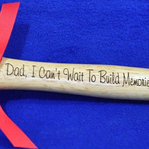 Engraved Hammer Gift For Husband New Dad Gift Birthday Gift For Dad Dad Gift To Dad From Baby To Dad From Son Gifts for Dad image 2