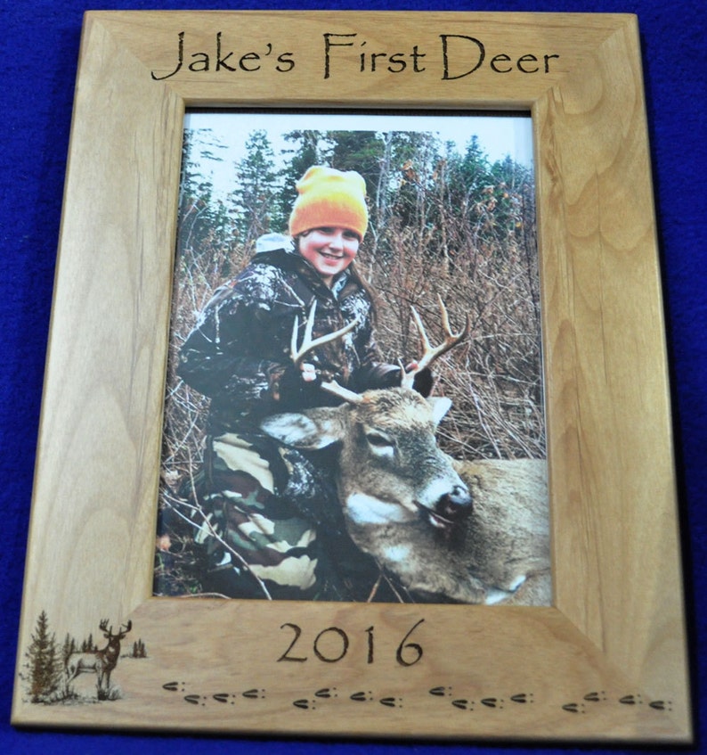 First Deer Frame First Deer Deer Hunting Frame Custom Frames 1st Deer Child's First Deer Frame Deer Hunting Frames Hunting image 1