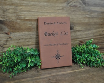 Journal For Bucket List, Wedding Gift For Couple, Custom Journal, Bucket List Journal, Bridal Shower Gift, Great Gift For Couple, Date Night