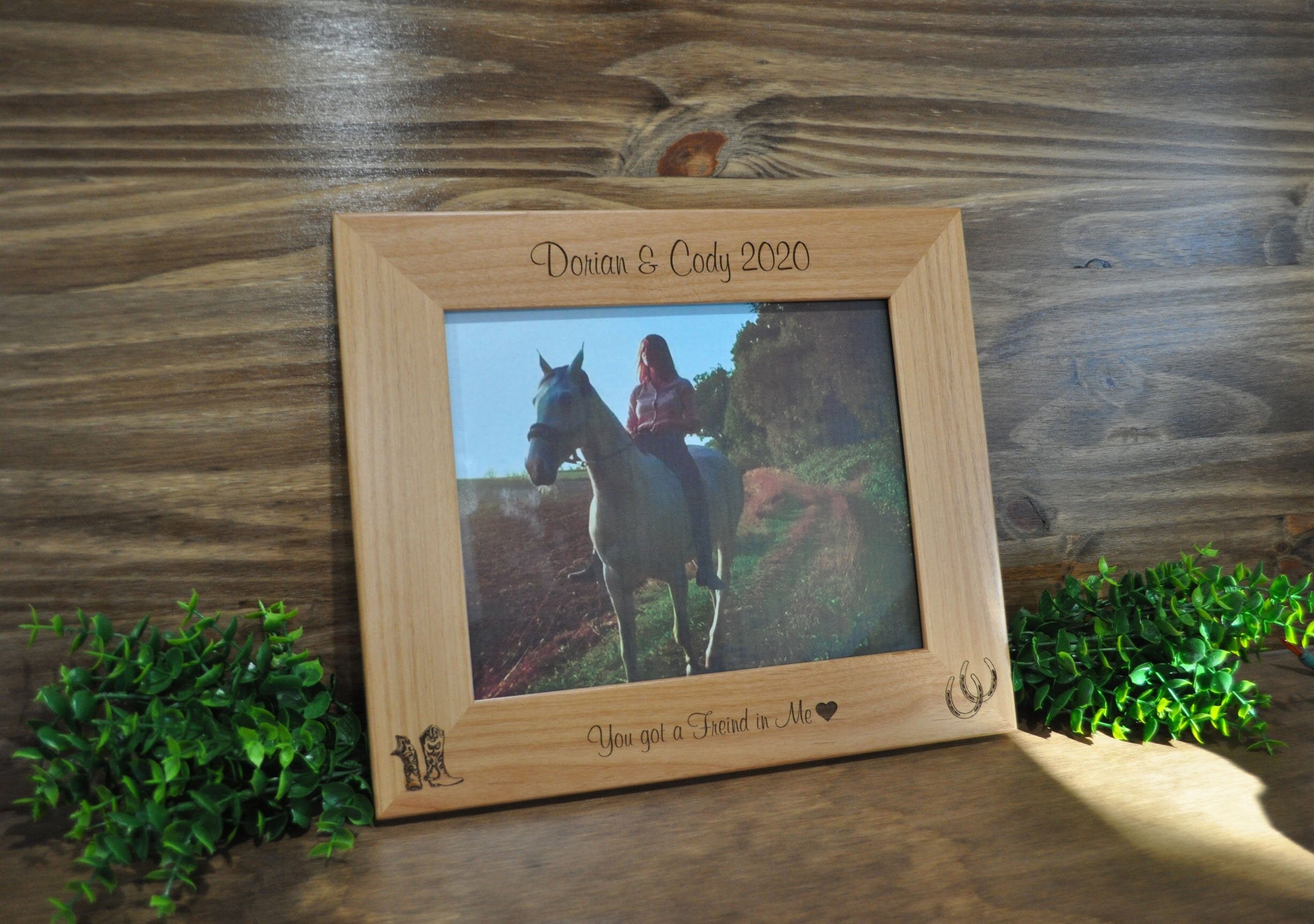 Horse Frame Horse Custom Picture Frame Picture Frame Etsy