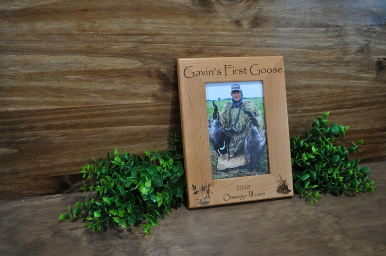 Goose Hunting Hunting Frame Hunting Picture Frame First Hunt Frame Gift For Hunters Gift For Husband Geese Goose Hunting Frame image 2