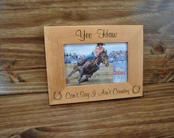 Horse ~ Horse Frame ~ Custom Picture Frame ~ Picture Frame ~ Horse Lover Gift ~ Pet Frame ~ Best Friend Gift ~ Frames ~ Western Frame ~ Pets