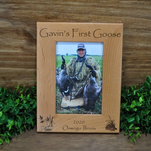 Goose Hunting Hunting Frame Hunting Picture Frame First Hunt Frame Gift For Hunters Gift For Husband Geese Goose Hunting Frame image 1