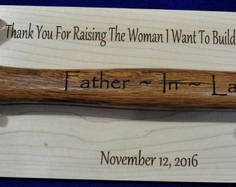 Father Of The Bride Gift ~ Gift For Bride&#39;s Dad ~ Engraved Hammer ~ Groomsmen Gift ~ Father In Law Gift ~ Gift For Father In Law ~ Weddings