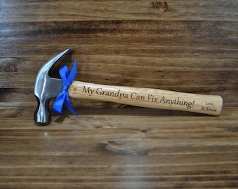 Fathers Day Gifts, Gift For Grandpa, Grandpa Birthday, Engraved Hammer, Grandfather Gift For Fathers Day, Great Dad Gifts, Custom Gifts Him