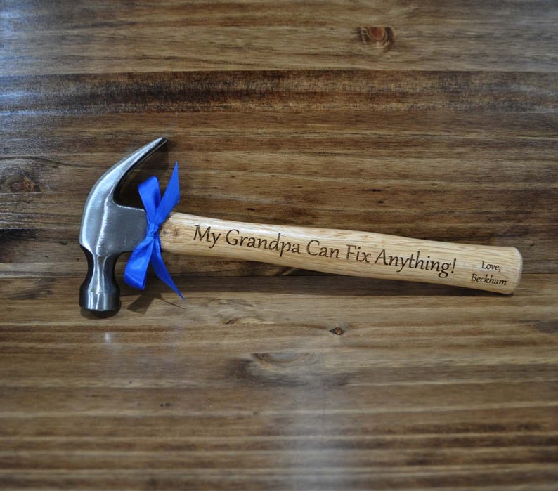 Christmas Gifts For Grandpa, Birthday For Dad, Grandpa Birthday, Engraved Hammer, Grandfather Gift, Great Dad Gifts, Custom Gifts, Dad, Pops image 1