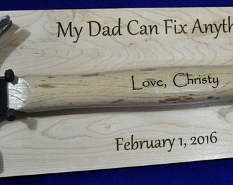 Gift For Dad ~ Engraved Hammer ~ Custom Gift For Dad ~ Hammer Gift ~ To Dad From Kids ~ Hammer ~ Christmas ~ Birthday For Dad ~ Grandpa Gift