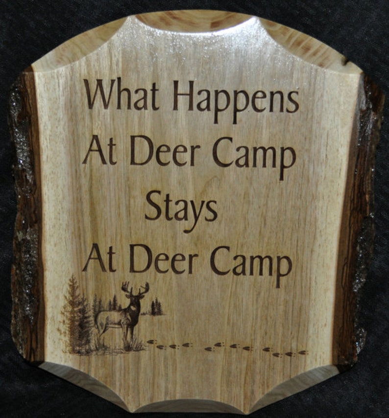 Birthday Gift for Guys Hunting Gift Deer Camp Sign Gift Etsy