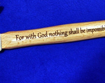 Christian Gift ~ Gift For Pastor ~ Gift For Clergy ~ Engraved Hammer ~ Engraved Gift For Pastor ~ Church Worker Gift ~ Bible Verse Gift ~