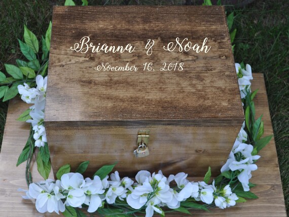 Card Box Wedding Card Box Card Box With Lock Wedding Etsy