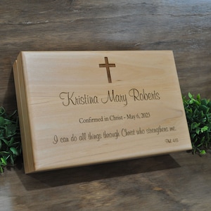 Confirmation Gifts, Baptism Gifts, Gifts For Godchild, Boy Or Girl Confirmation, First Communion, Christian Gifts, Keepsake Box, Christian