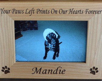 Pet Loss Frame ~ Dog Frame ~ Pet Loss Gift ~ Engraved Pet Frame ~ Loss Of Pet Frame ~ Loss Of Cat Gift ~ Pet Picture Frame ~ Pet Sympathy ~