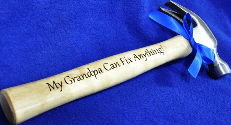 Gift For Grandpa Engraved Hammer Grandfather Gift Personalized Hammer Custom Gift For Grandpa Grandpa Birthday Gift For Grandpa image 1