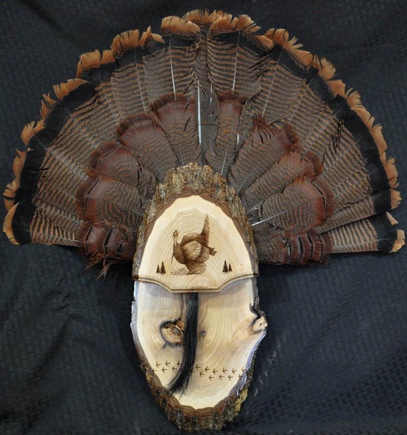 Turkey Fan Turkey Hunting Turkey Fan Mount Board Live Etsy