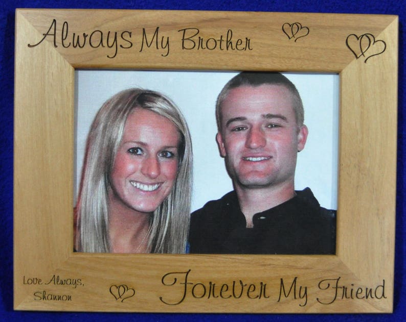 Gift for Brother Picture Frame Birthday Gift for Brother Etsy