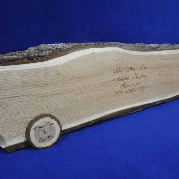 Guest Book Alternative ~ Wood Slab ~ Tree Slice ~ Wedding ~ Rustic Guest Book ~ Log Slice ~ Guest Book ~ Log Guest Book ~ Wood Slab ~ Bridal