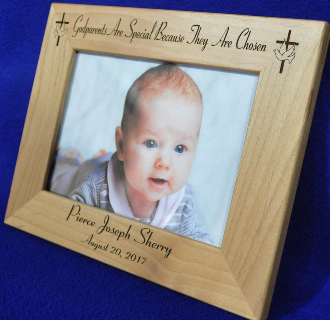 Godparent Gift Baptism Gift Baptism Frame Godfather Gift Etsy