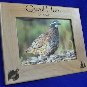 Quail Hunting ~ Hunting Frame ~ Hunting Picture Frame ~ First Hunt Frame ~ Gift For Hunters ~ Gift For Husband ~ Hunting Gifts ~ Hunting ~