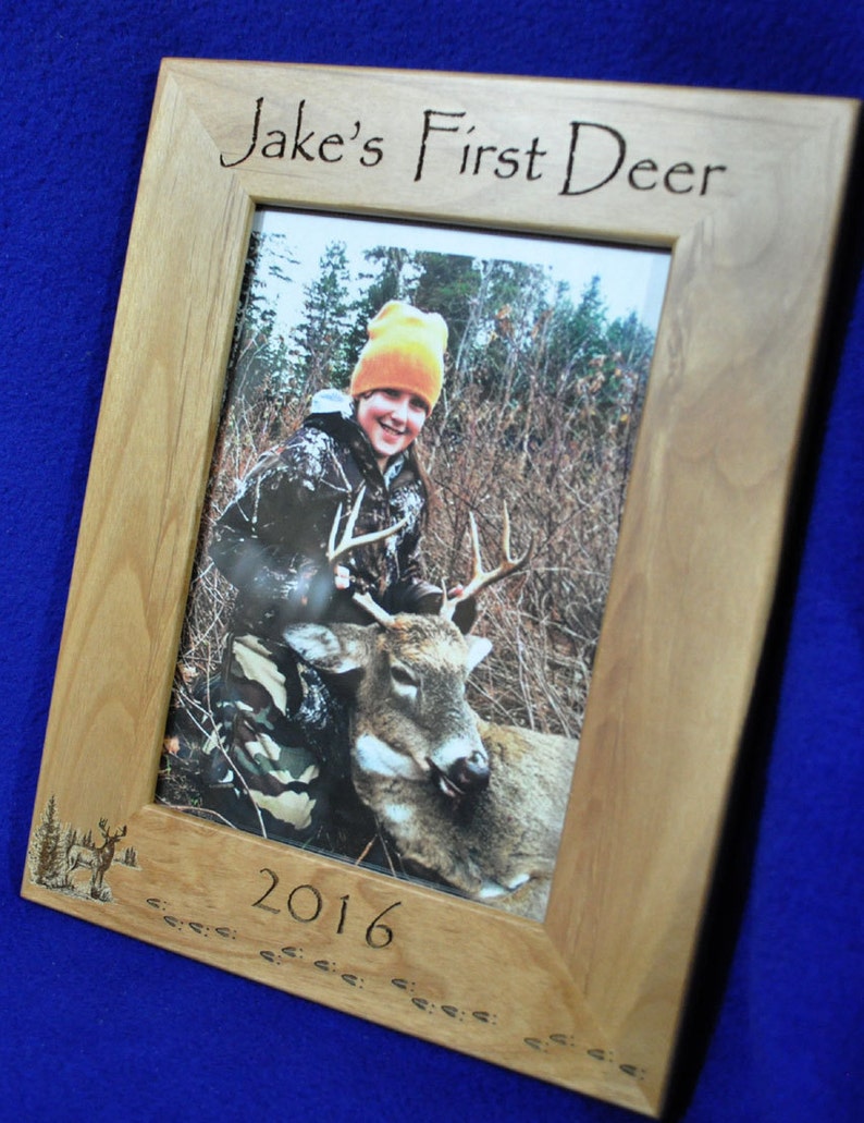 First Deer Frame First Deer Deer Hunting Frame Custom Frames 1st Deer Child's First Deer Frame Deer Hunting Frames Hunting image 3